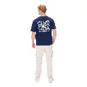 Todavida-essential tshirt club donkerblauw achterkant model.webp