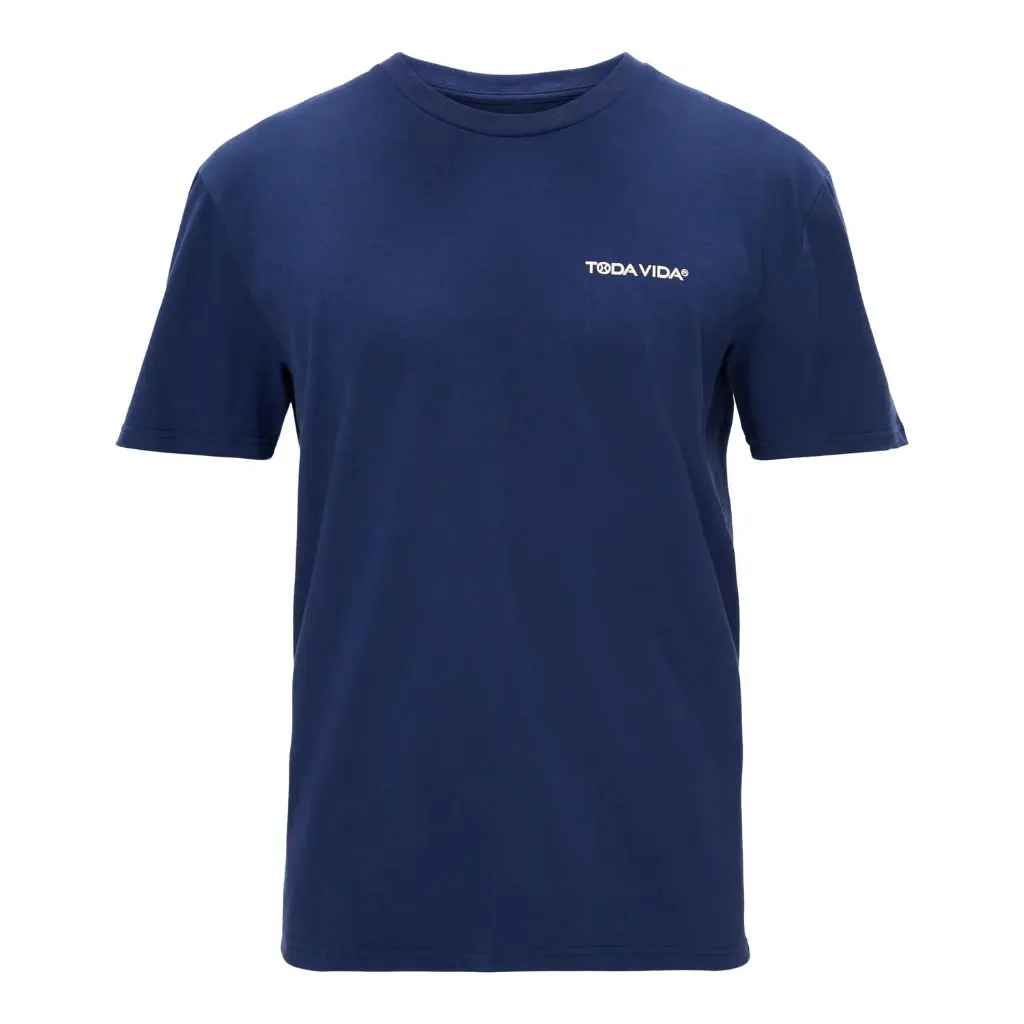 Todavida-essential tshirt club donkerblauw voorkant.webp