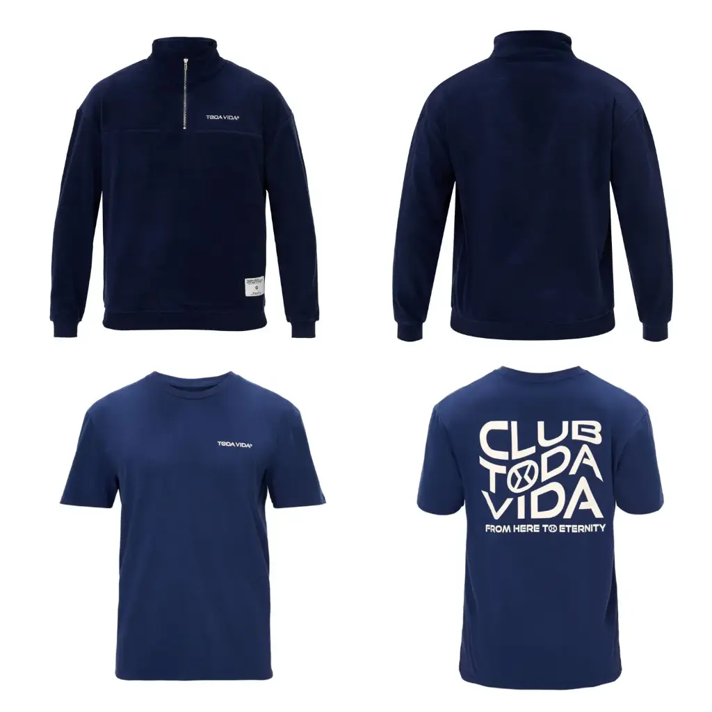 Todivada Outfit Padel Team Zwart (Fleece & 2 T-Shirts)