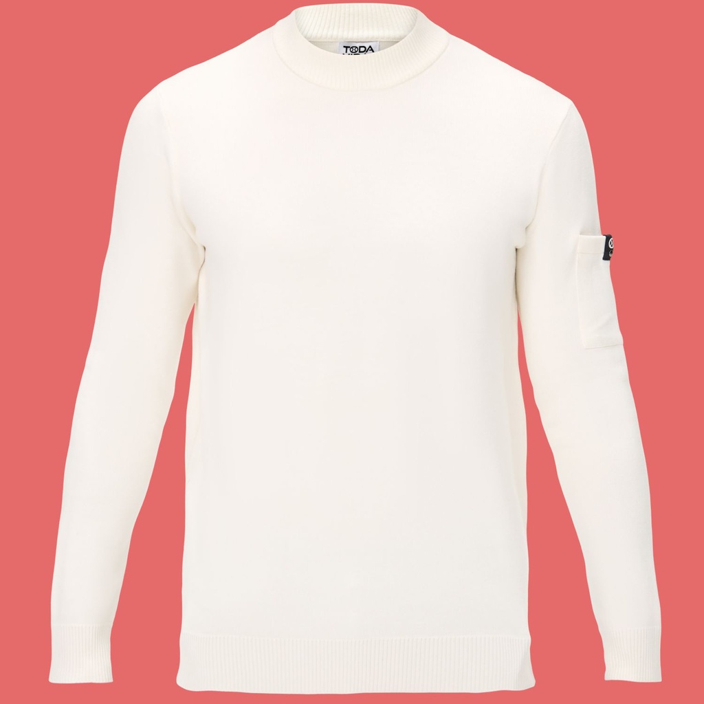 Todavida mockneck pull offwhite