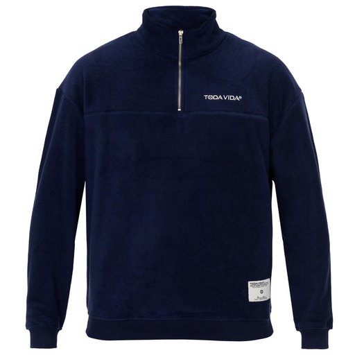 Todavida halfzip fleece donkerblauw