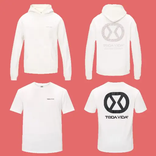 Todivada Outfit Padel Team Wit (Hoodie & 2 T-Shirts)