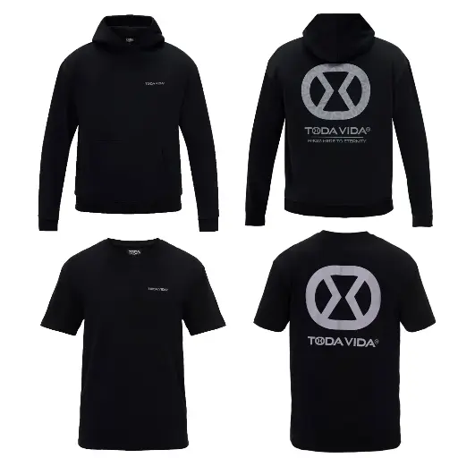 Todivada Outfit Padel Team Zwart (Hoodie & 2 T-Shirts)