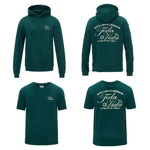 Todivada Outfit Padel Team Groen (Hoodie & 2 T-Shirts)