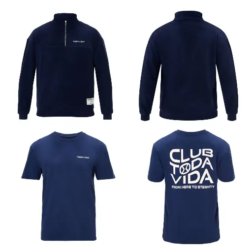 Todivada Outfit Padel Team Zwart (Fleece & 2 T-Shirts)